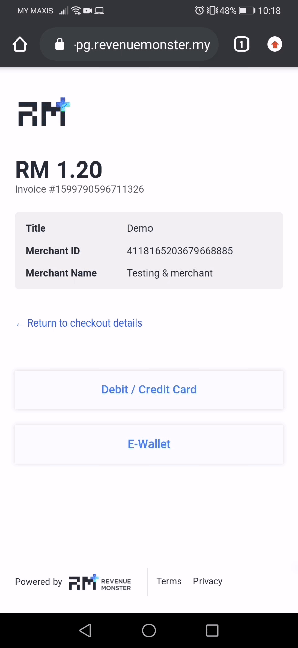 Mobile Payment Example