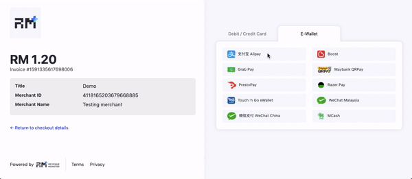 Web Payment Example
